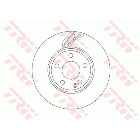 Jeu de 2 disques de frein TRW
