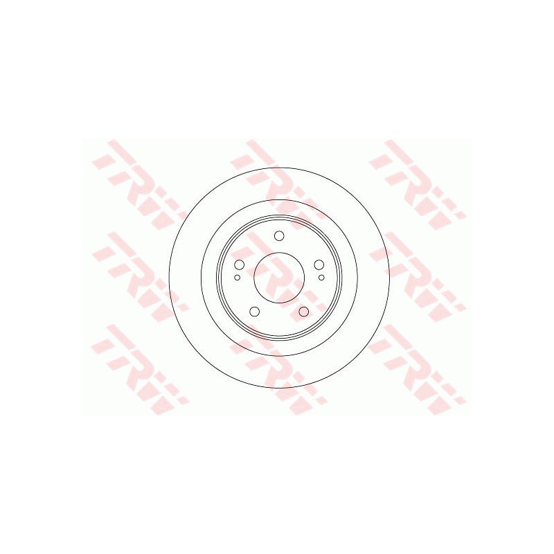 Jeu de 2 disques de frein TRW