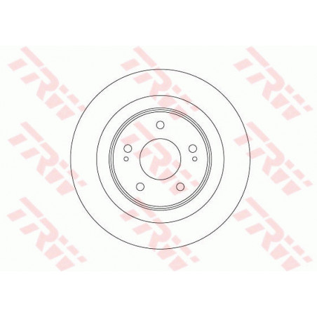 Jeu de 2 disques de frein TRW