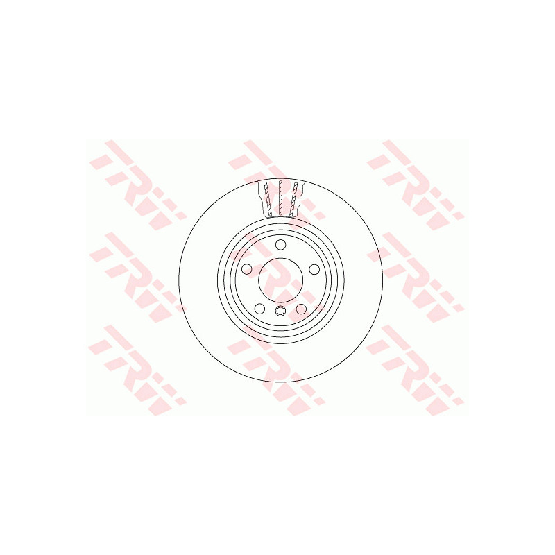 Jeu de 2 disques de frein TRW