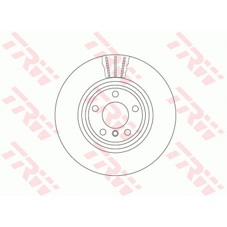 Jeu de 2 disques de frein TRW