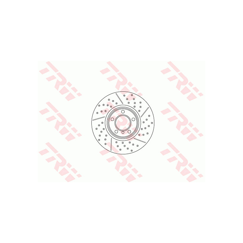 Jeu de 2 disques de frein TRW