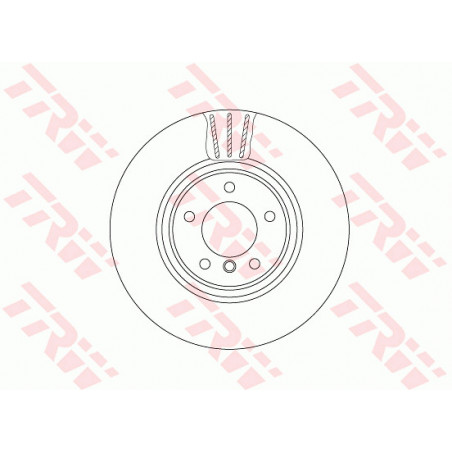 Jeu de 2 disques de frein TRW