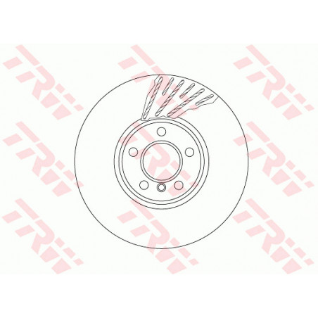 Jeu de 2 disques de frein TRW