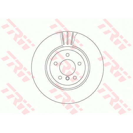 Jeu de 2 disques de frein TRW