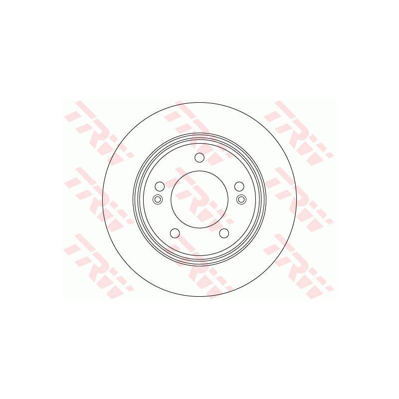 Jeu de 2 disques de frein TRW