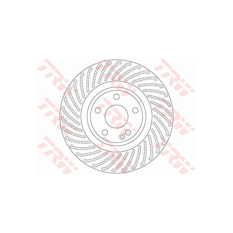 Jeu de 2 disques de frein TRW