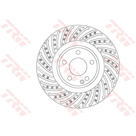 Jeu de 2 disques de frein TRW