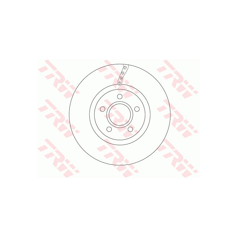 Jeu de 2 disques de frein TRW