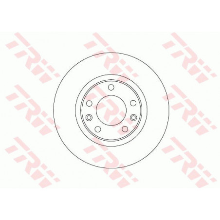 Jeu de 2 disques de frein TRW