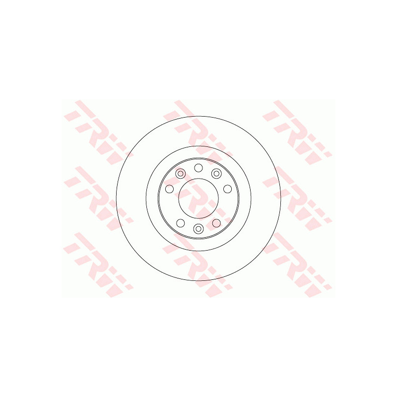 Jeu de 2 disques de frein TRW