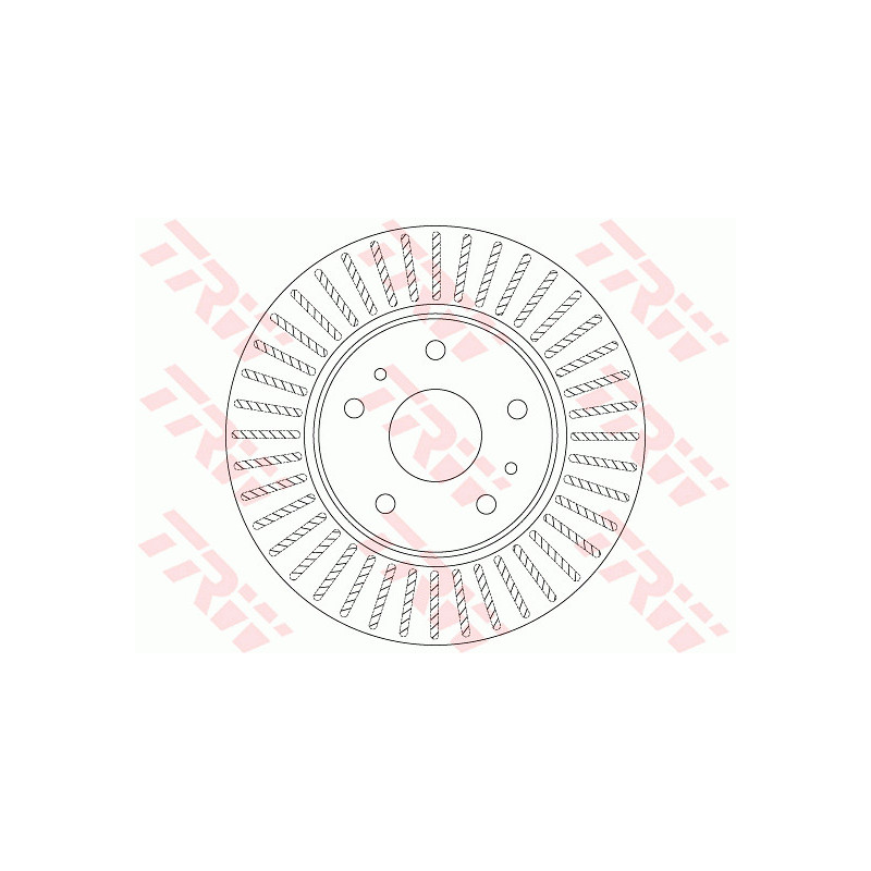 Jeu de 2 disques de frein TRW