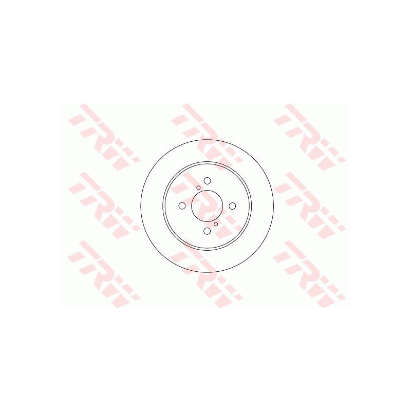 Jeu de 2 disques de frein TRW