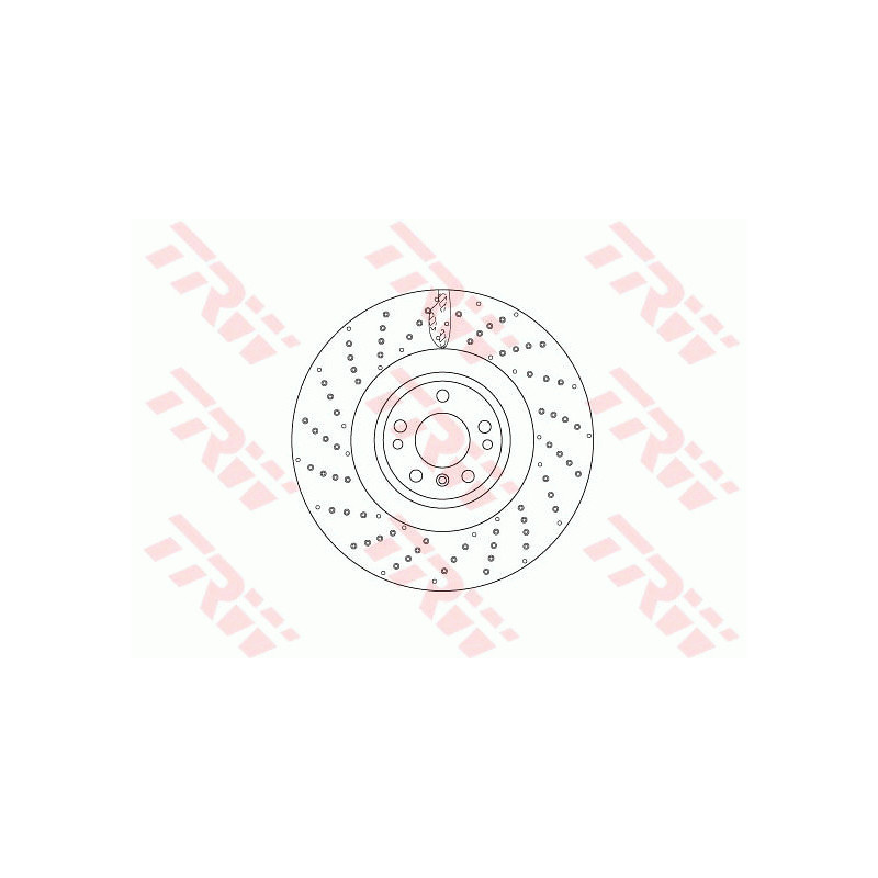 Jeu de 2 disques de frein TRW