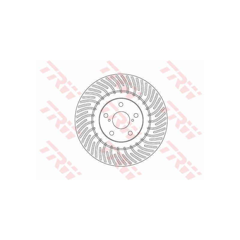 Jeu de 2 disques de frein TRW