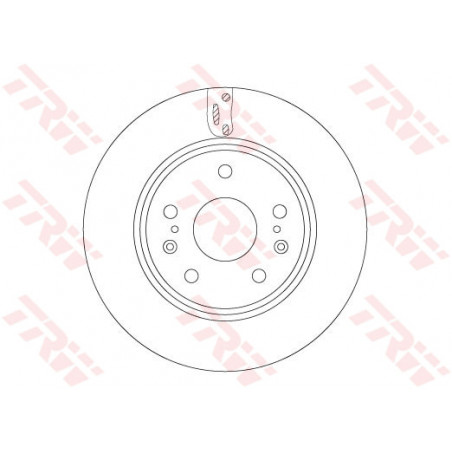 Jeu de 2 disques de frein TRW