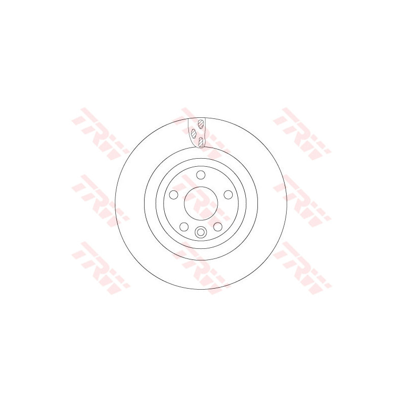 Jeu de 2 disques de frein TRW