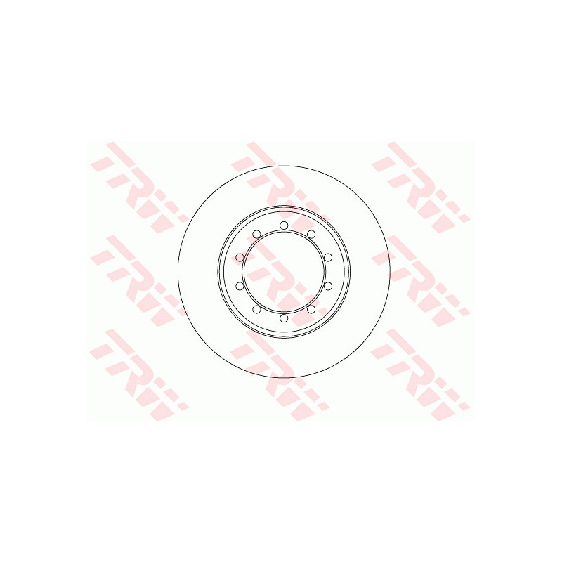 Jeu de 2 disques de frein TRW