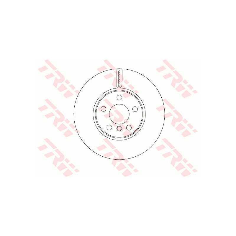 Jeu de 2 disques de frein TRW