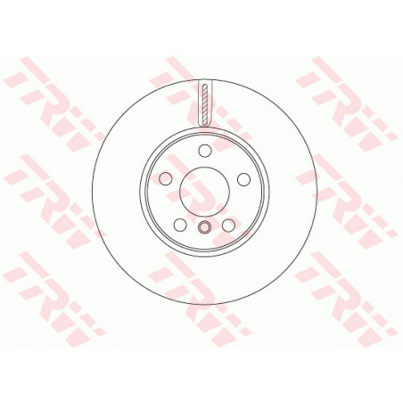 Jeu de 2 disques de frein TRW