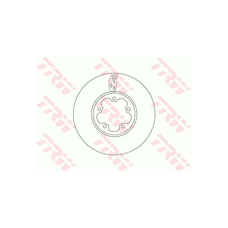 Jeu de 2 disques de frein TRW