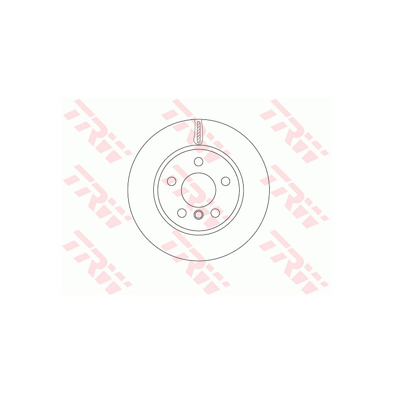 Jeu de 2 disques de frein TRW