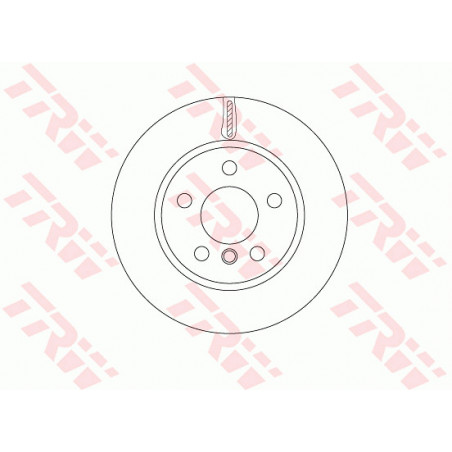 Jeu de 2 disques de frein TRW