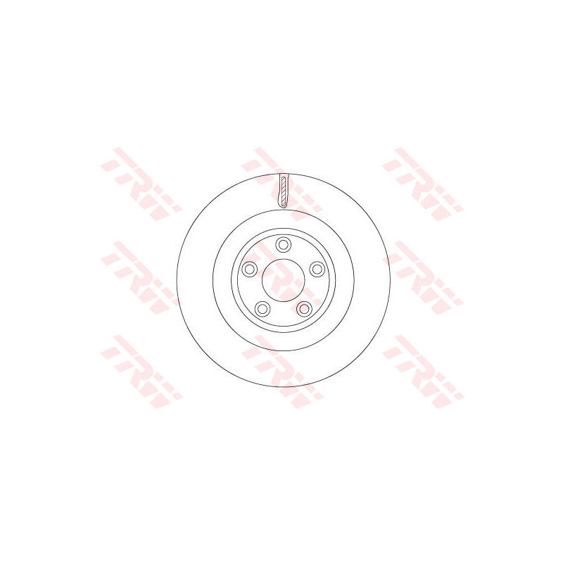 Jeu de 2 disques de frein TRW