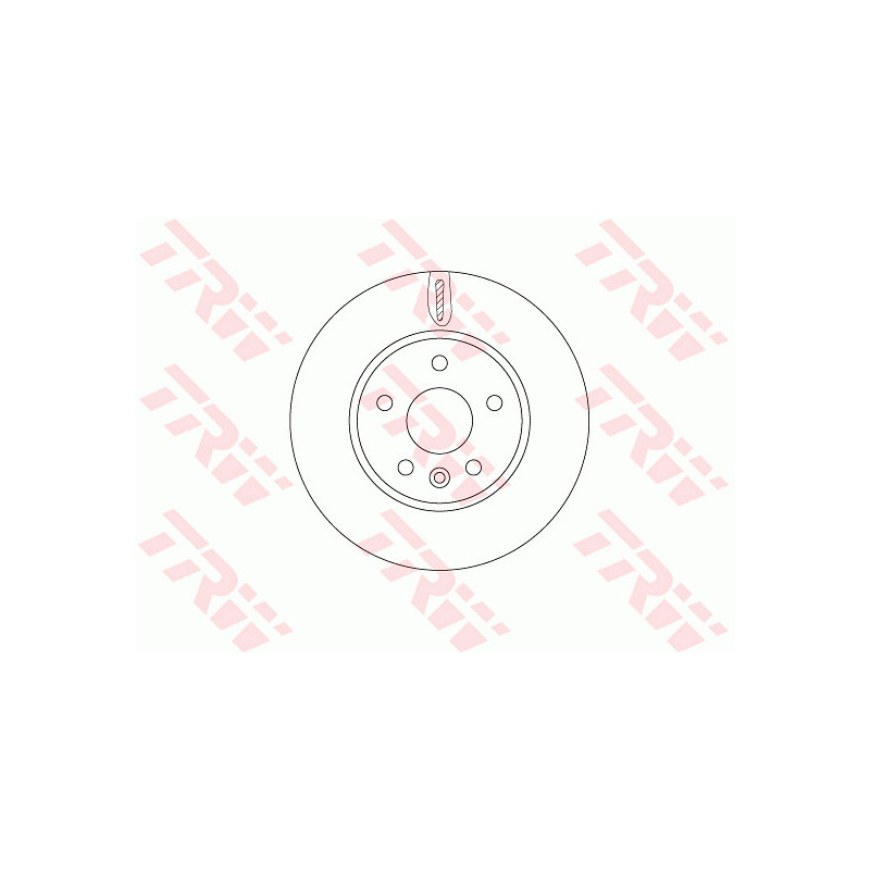 Jeu de 2 disques de frein TRW