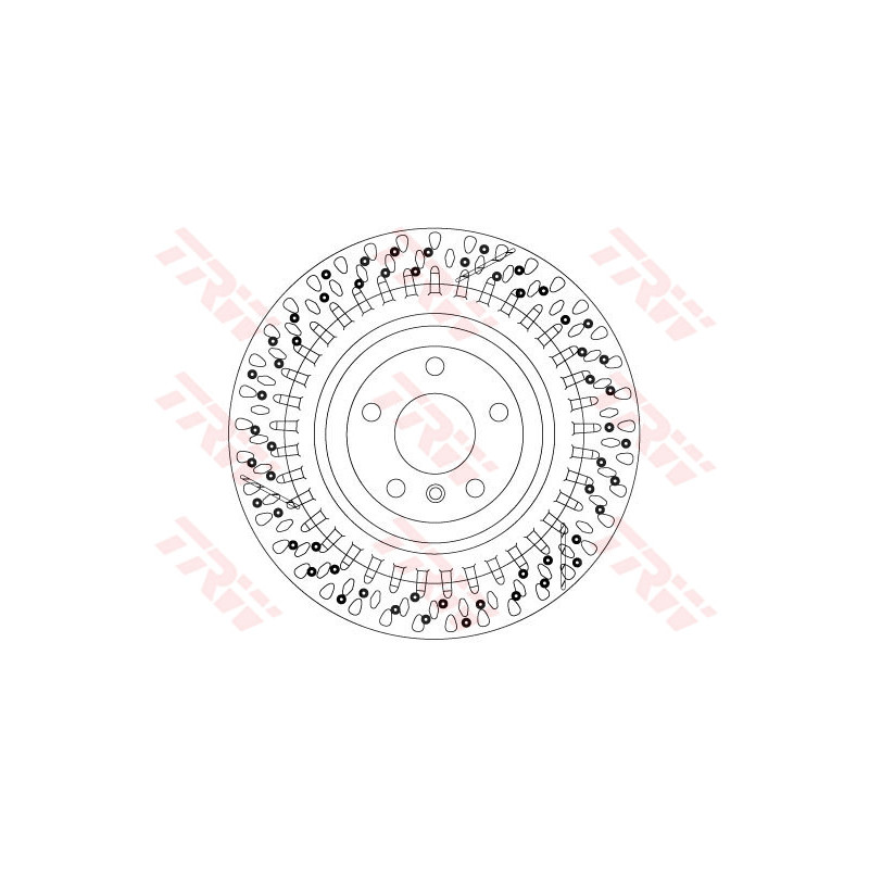 Jeu de 2 disques de frein TRW