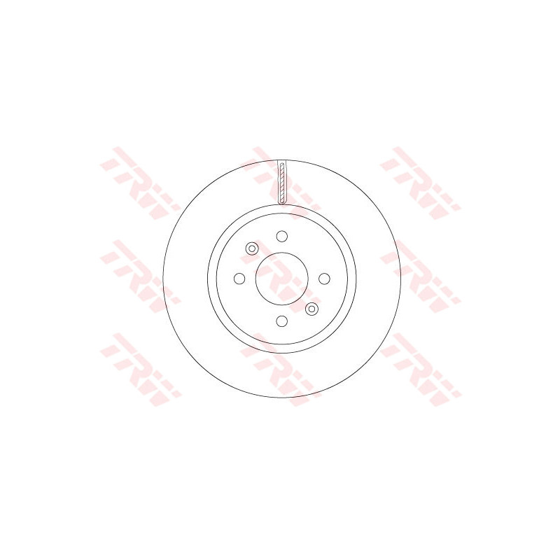 Jeu de 2 disques de frein TRW