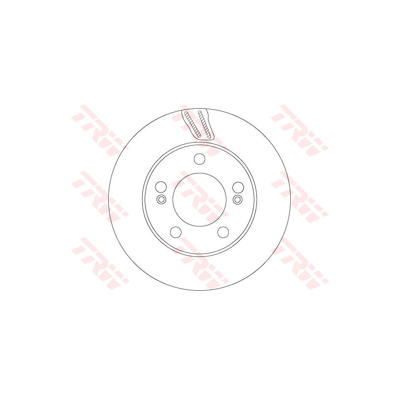 Jeu de 2 disques de frein TRW