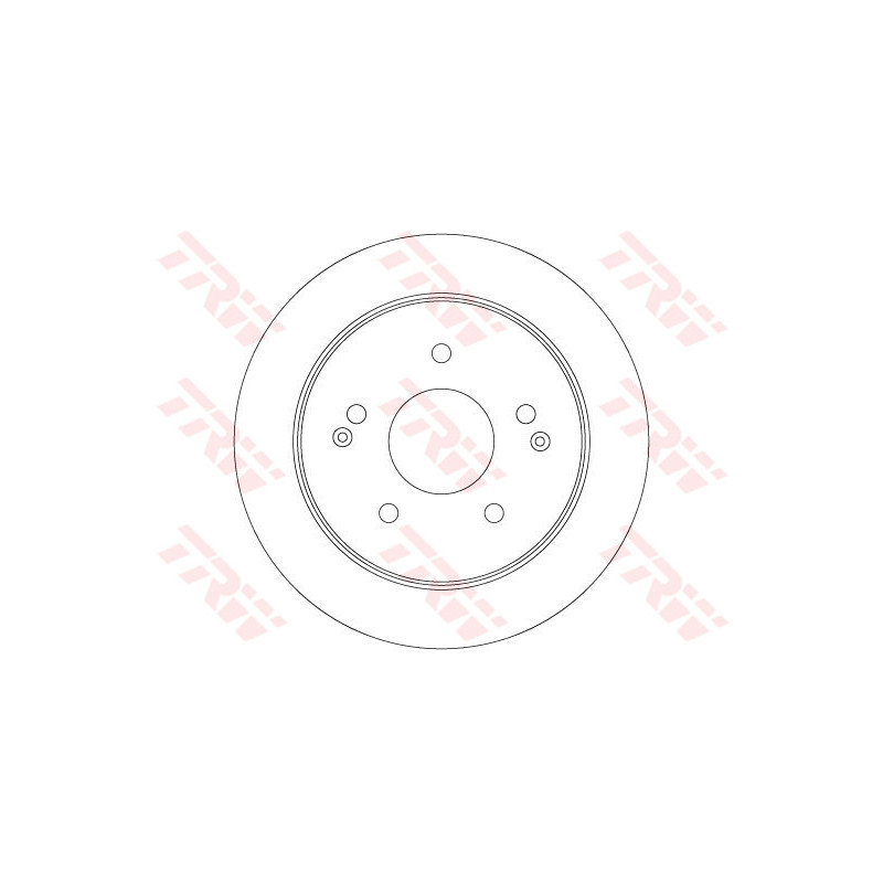 Jeu de 2 disques de frein TRW