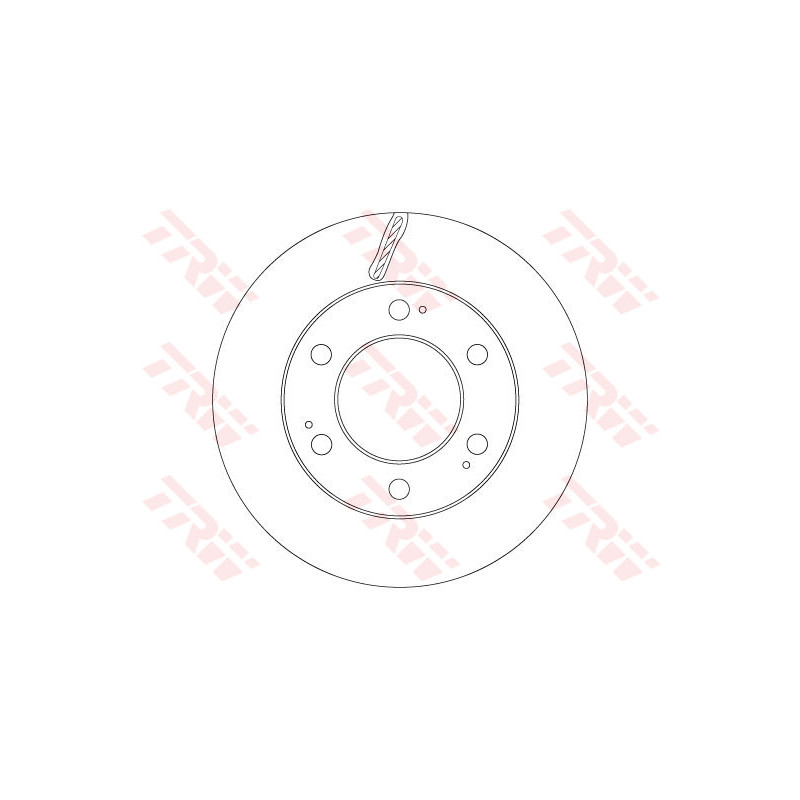 Jeu de 2 disques de frein TRW