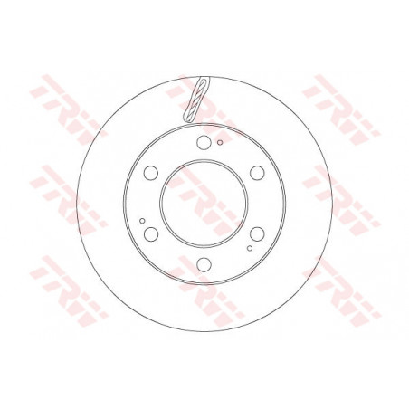 Jeu de 2 disques de frein TRW