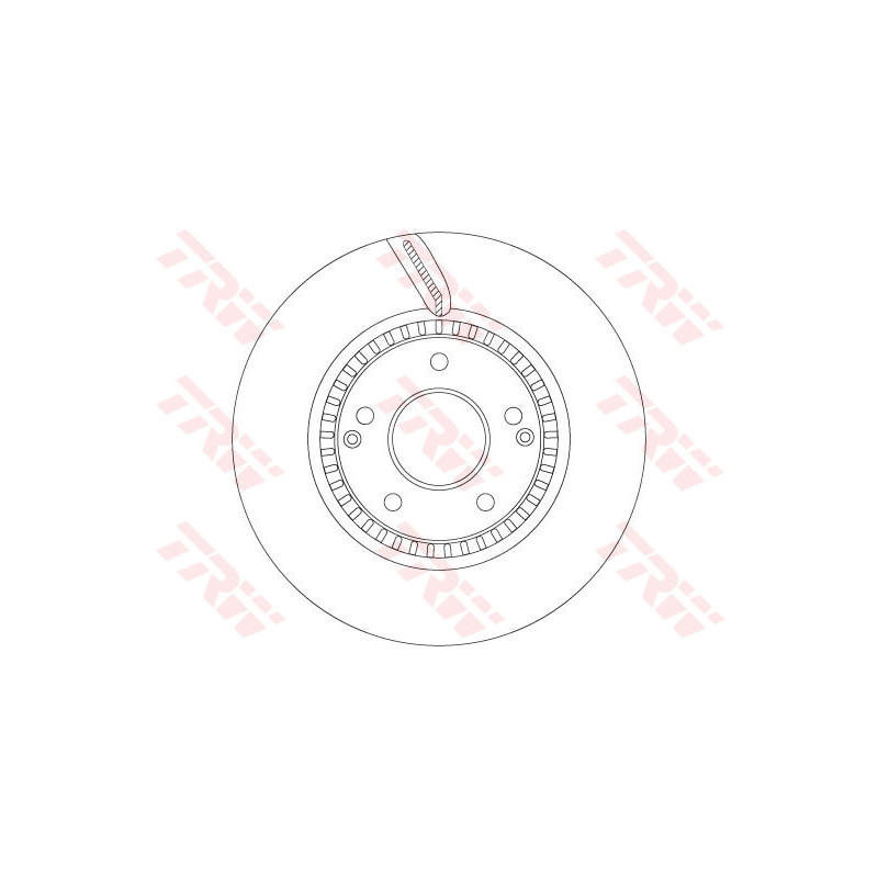Jeu de 2 disques de frein TRW
