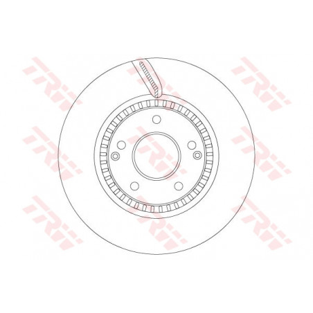Jeu de 2 disques de frein TRW