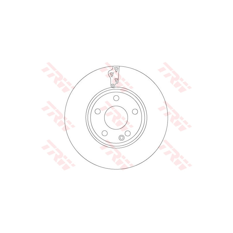 Jeu de 2 disques de frein TRW