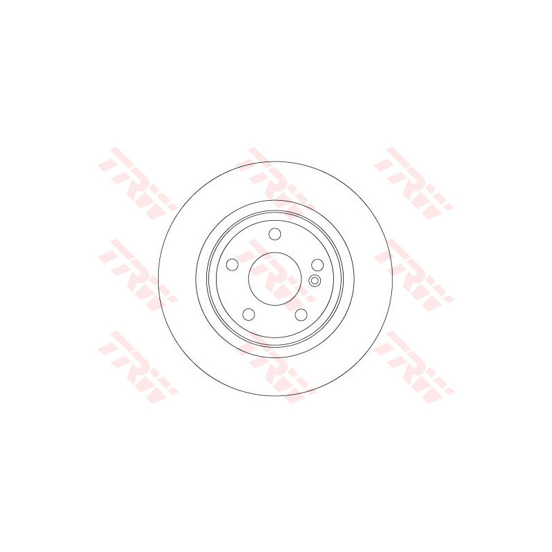 Jeu de 2 disques de frein TRW