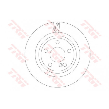 Jeu de 2 disques de frein TRW