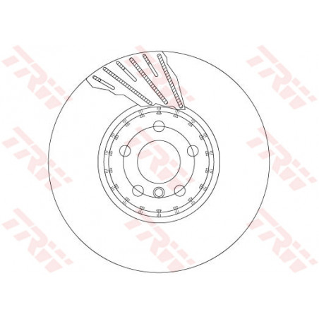 Jeu de 2 disques de frein TRW