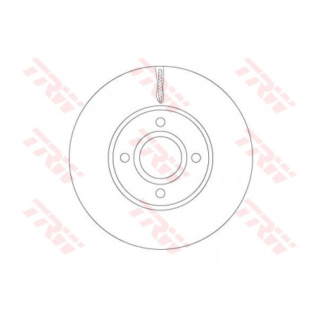 Jeu de 2 disques de frein TRW