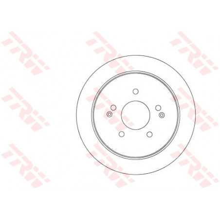 Jeu de 2 disques de frein TRW