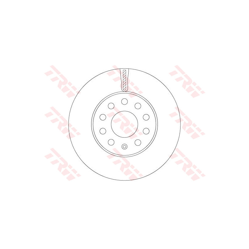 Jeu de 2 disques de frein TRW