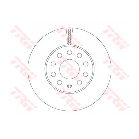 Jeu de 2 disques de frein TRW