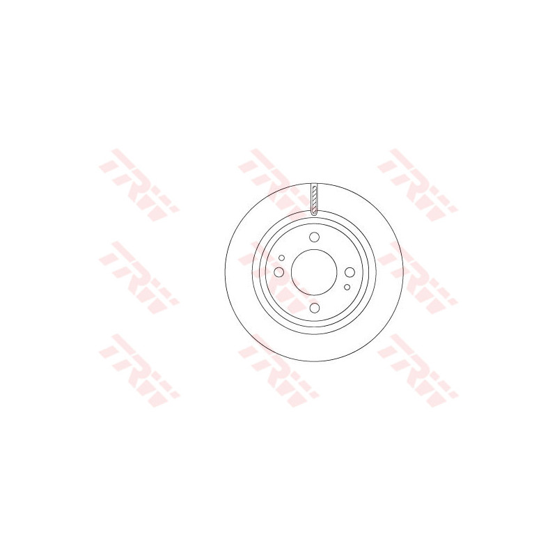 Jeu de 2 disques de frein TRW