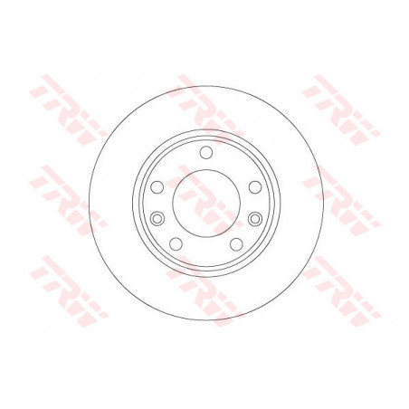 Jeu de 2 disques de frein TRW