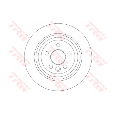 Jeu de 2 disques de frein TRW