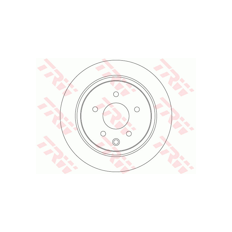 Jeu de 2 disques de frein TRW