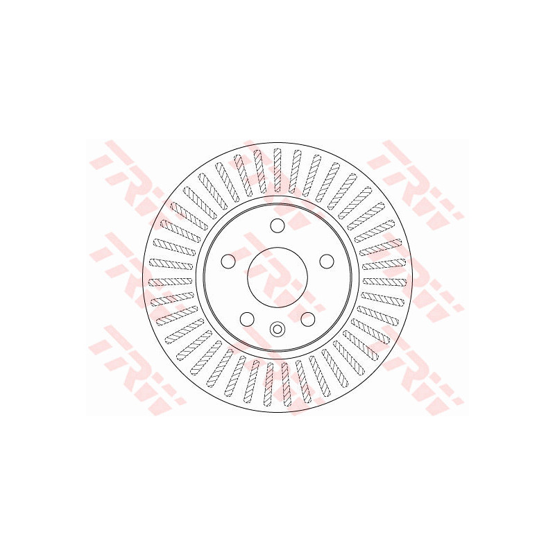 Jeu de 2 disques de frein TRW